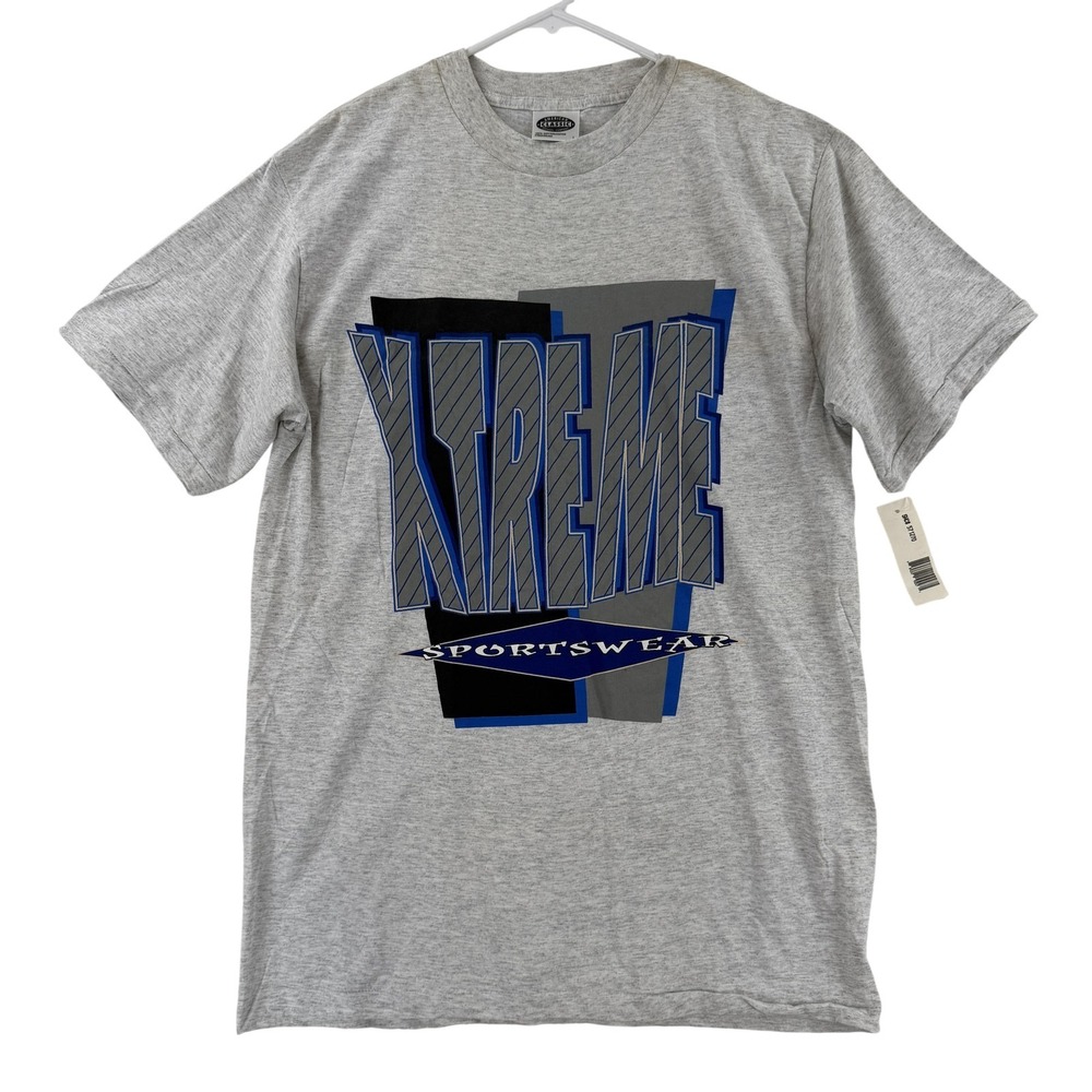 Vintage Xtreme Sportswear Shirt Mens Large Gray Graphic American Classic Tee